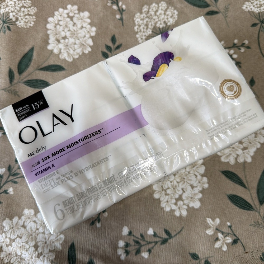 Olay Age Defying Beauty‎ Bar Soap with Vitamin E Nourishing Conditioners 6 Bars